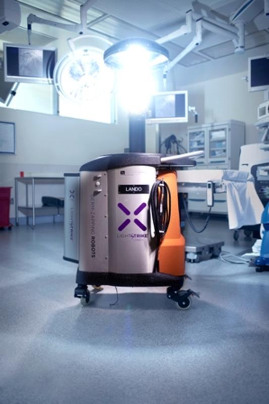 A Xenex LightStrike robot in an OR.