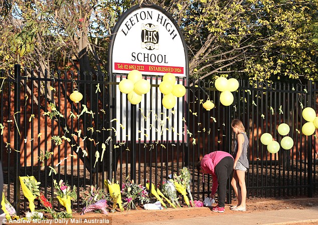 Ms Scott was stabbed to death inside Leeton High School (pictured) where she was working on her day off, planning lessons for the teacher who would cover her classes while she went away on her honeymoon