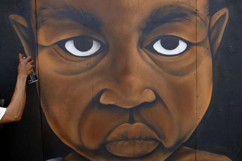 Artist Benny N. put together this mural titled 