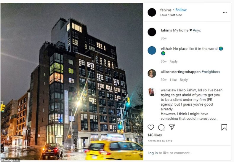 Saleh bought the luxury pad for $2.25 million last year and was clearly proud of his purchase - regularly posting pictures and video on his Instagram
