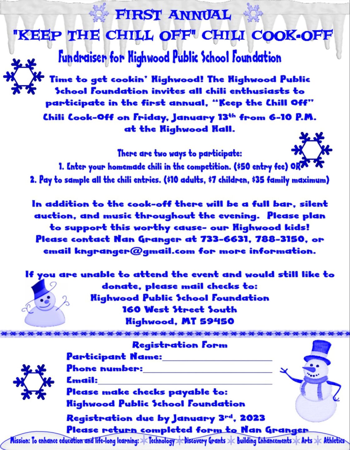 Highwood Chili Cook-Off