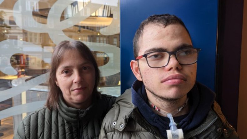 Julie Potter-Tate and her 16 year old son (Photo: Supplied)