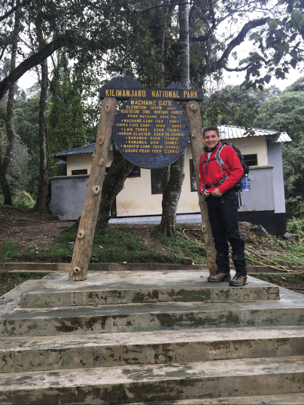 Wayne Skinner at Mount Kilimanjaro