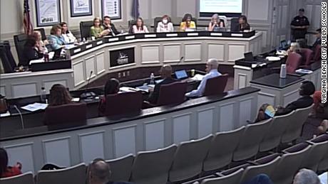 Virginia Beach school board votes against making masks optional following heated hourslong meeting