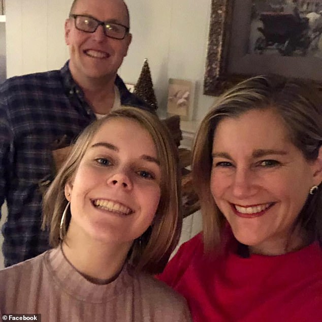 Majors, pictured above with her parents, was walking in the park just before 7pm on December 11 when she was confronted by a group of young men and stabbed during a struggle