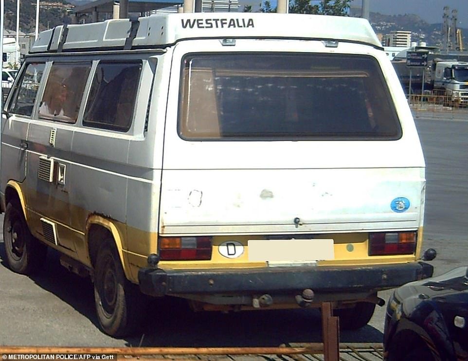 Police released these pictures of the VW T3 Westfalia campervan, used in and around Praia da Luz, Portugal, by a new suspect