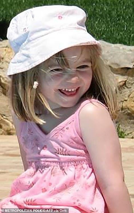 Madeleine McCann,(pictured) vanished from Praia da Luz in May 2007