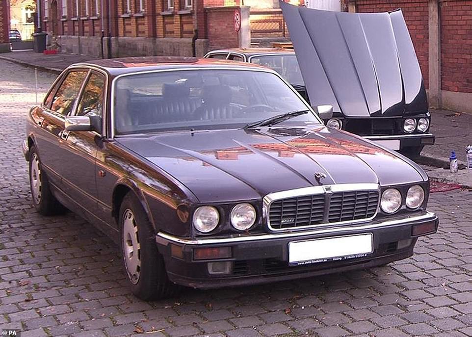 Pictured above and below, the Jaguar he re-registered the day after Maddie disappeared