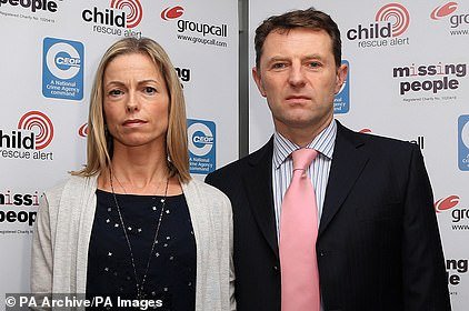 Kate and Gerry McCann are pictured at a Child Rescue Alert event in London in October 2014