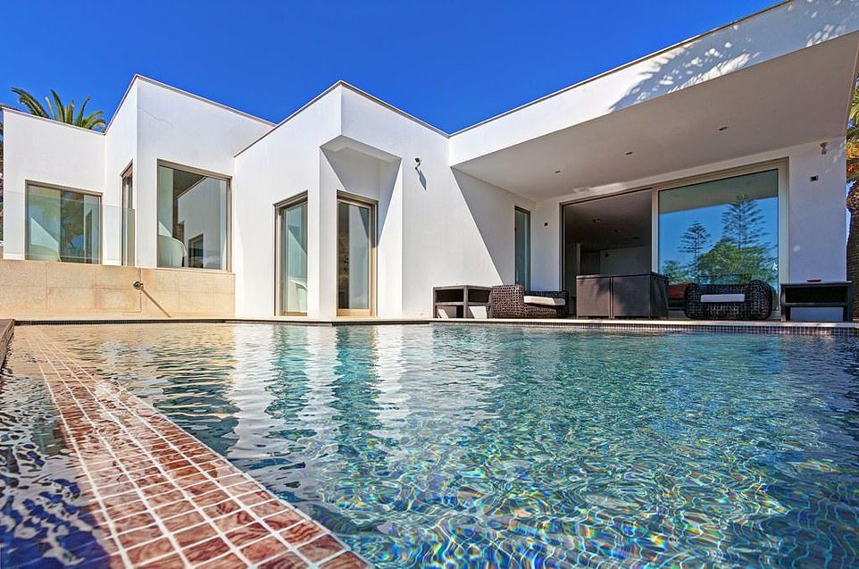 Casa Jacaranda (pictured) is in a secluded position detached from a small block of apartments and a cluster of other smaller villas