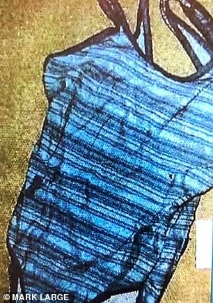 One of the swimsuits found in the motorhome