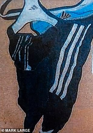 Germany’s Spiegel TV reported that during a six-day search of the site detectives found numerous items of children’s clothing, most of them ‘small swimsuits’ (pictured) in the motorhome