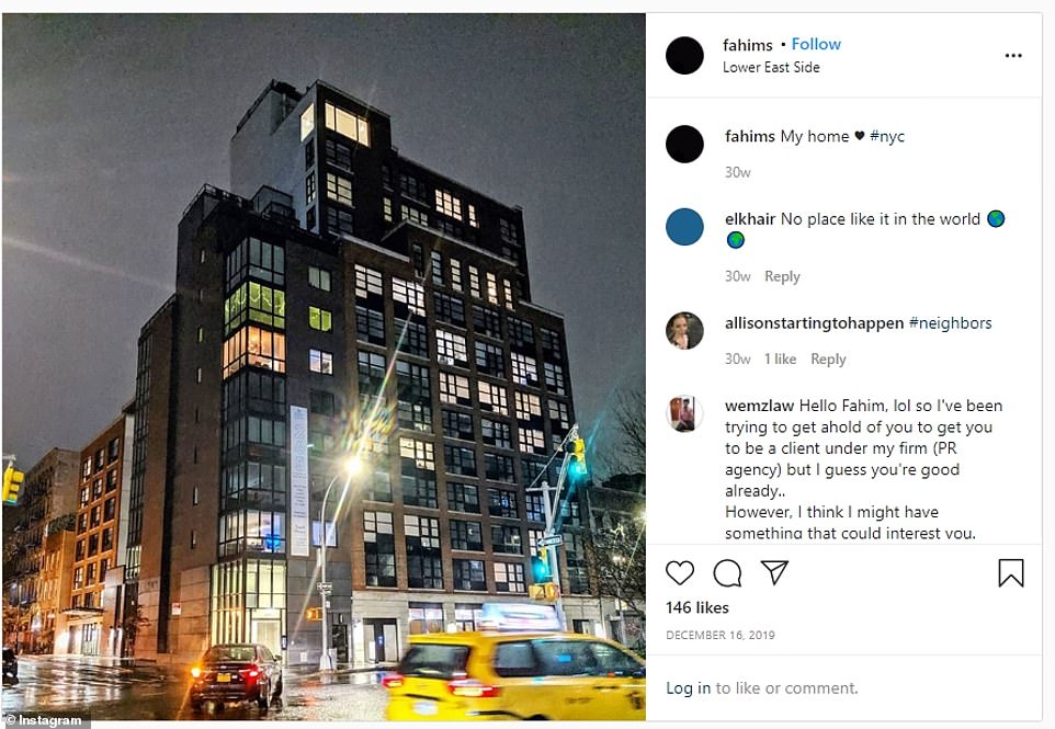 Saleh bought the luxury pad for $2.25 million last year and was clearly proud of his purchase - regularly posting pictures and video on his Instagram