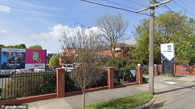 Principals of the schools' are helping police to identify the children in the lewd material allegedly found in his possession. Pictured is Killester Girls' College in Springvale