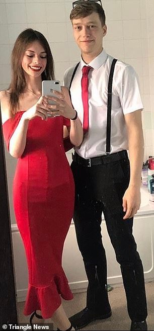 After her father's death, Chelsea spiraled into depression. Luckily, she then met her boyfriend Billy Hartland, 21 (pictured together)