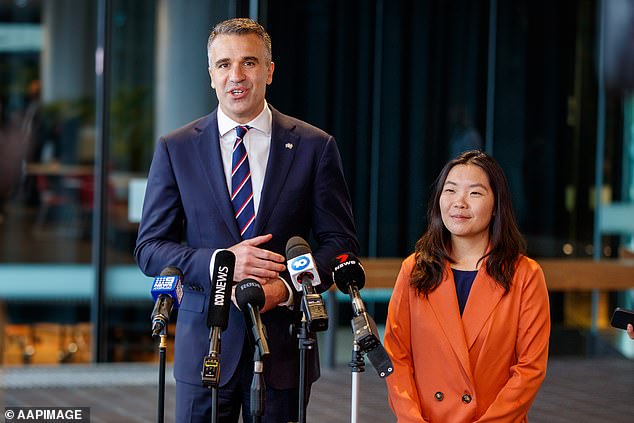 South Australia Premier Peter Malinauskas (left) is expected to resist calls to reintroduce the wearing of masks at schools statewide
