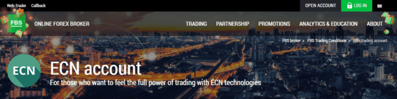 FBS ECN Account