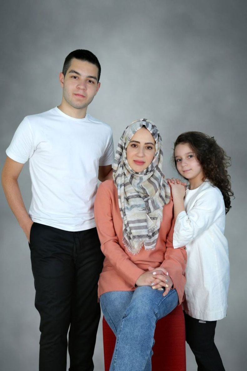 Lina Matar and children