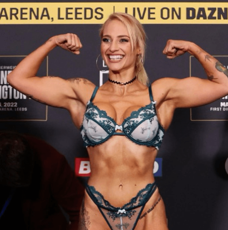 Bridges is certainly not shy when it comes to weigh-in outfits