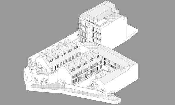 A sketch of Willa's building in Porto. Photo: Willa