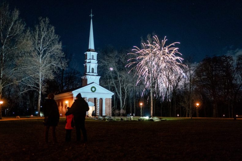 Greenfield Village Fireworks Finale during Holiday Nights