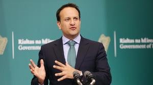 Leo Varadkar said Ireland must be ready to contain any Covid-19 spread as it reopens its borders (PA)