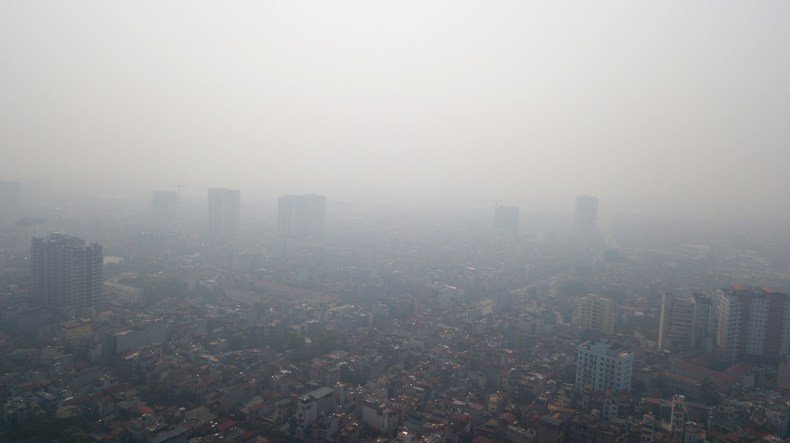 Haze covers Hanoi in a the morning of September 30, 2019. Photo by VnExpress/Gia Chinh