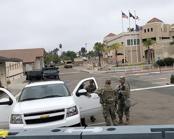 Members of the California National Guard are among the un...