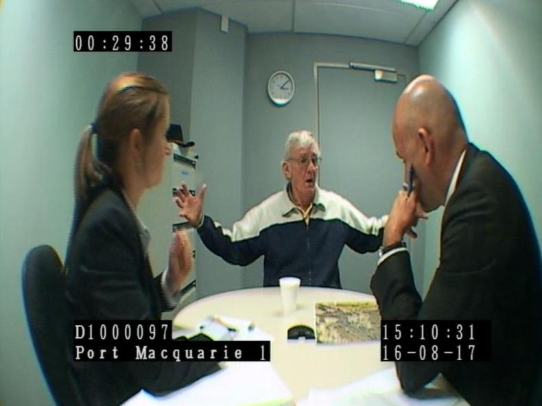 Gary Jubelin and Detective Sergeant Laura Beacroft interview Paul Savage in 2017. Picture: NSW Police Gary Jubelin and Detective Sergeant Laura Beacroft interview Paul Savage in 2017. Picture: NSW Police