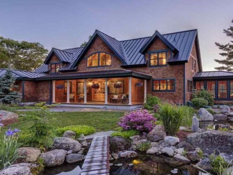 The house in New Hampshire where Ghislaine Maxwell was hiding. Picture: Supplied