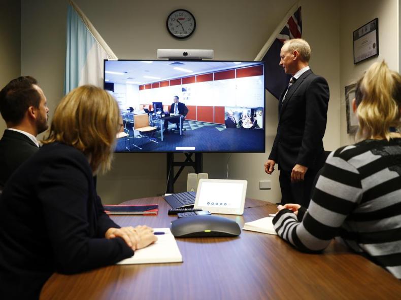 Detectives from Homicide Squad and the MPR review the Thea Liddle investigation with Byron Bay police. Picture: Sam Ruttyn