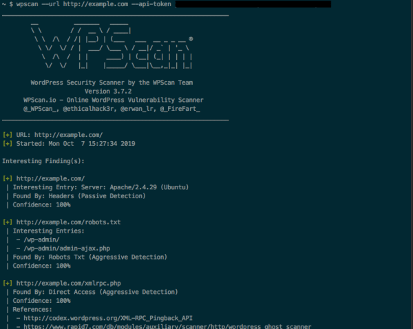 WPScan scanner
